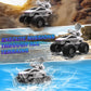 Innofans Remote Control Car, 1:16 Rc Cars Scale All Terrain Electric Vehicle, Water Squirt Tank With Lights Toys Monster Trucks,