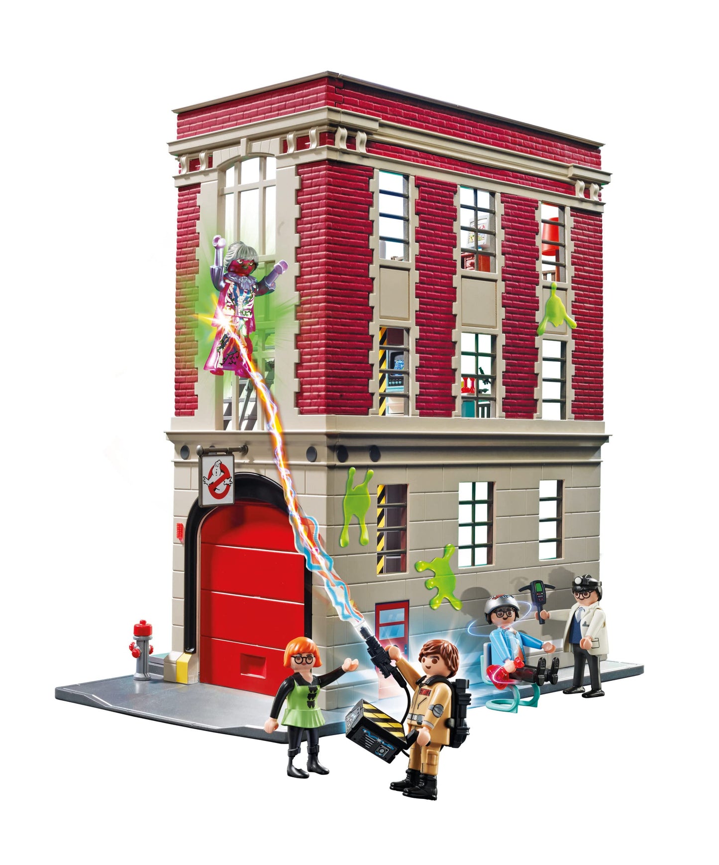 Playmobil Ghostbusters Firehouse Playset, One Size, Multi Color, Model 9219, Durable Plastic