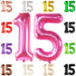 Katchon, Hot Pink 15 Balloons Number - 40 Inch | Pink 15 Birthday Balloons, Pink 15Th Birthday Decorations For Girls | Quinceanera Decorations | 15 Year Old Balloon, 15 Birthday Decorations For Girls