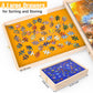 360-Degree Wheels Puzzle Board With Drawers And Cover 34'' X 26'' 1500 Piece Rotatable Puzzle Table Portable Wooden Jigsaw Puzzl