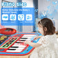 2-In-1 Musical Mat Toys For 1 Year Old Boy, Piano Keyboard & Drum Set With 2 Drum Sticks, Early Educational Musical Learning Toy