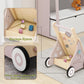 Wooden Baby Walker, Baby Push Walker Adjustable Height And Speed Multiple Learning Activity Walker Baby Walker With Wheels For G
