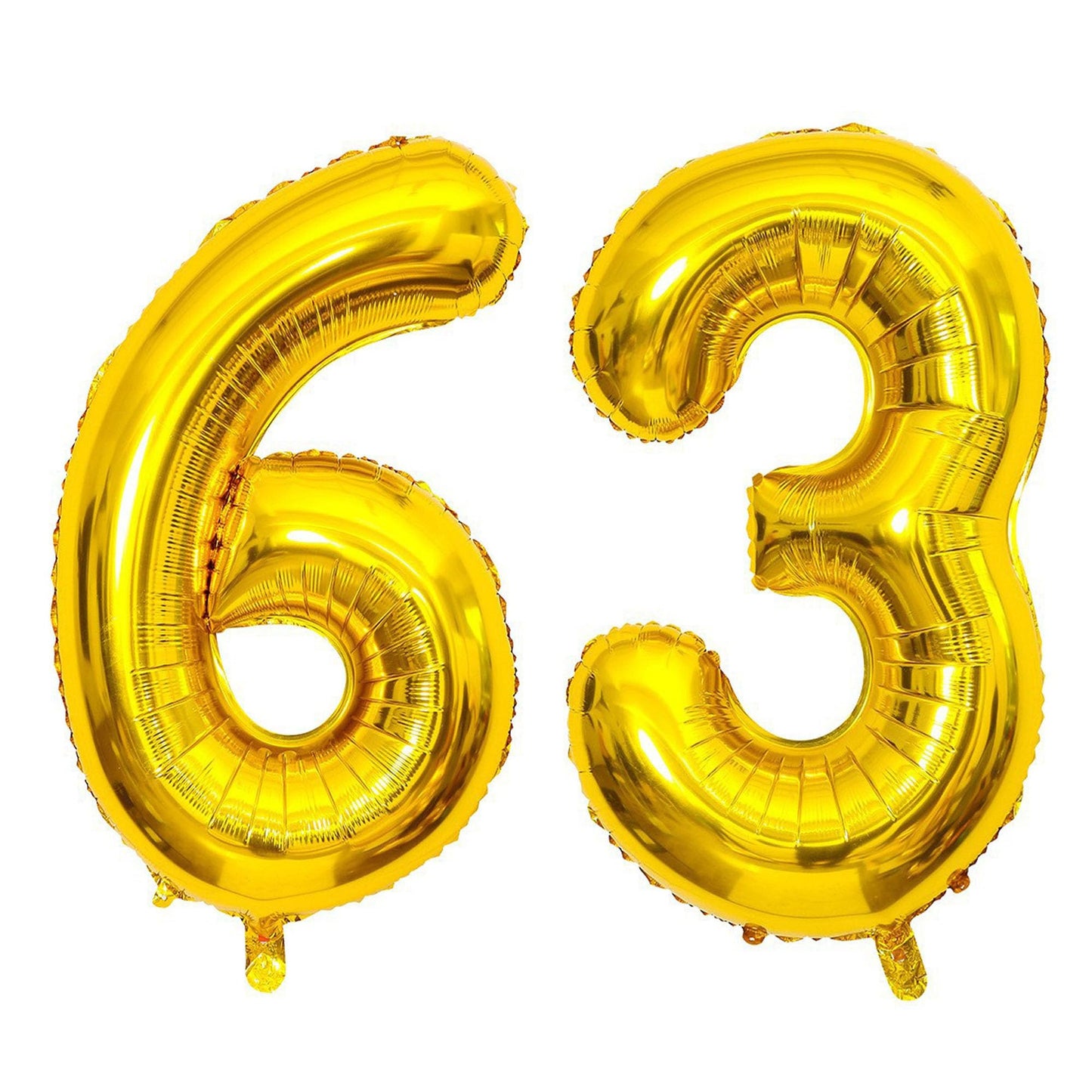 Shuntai 63 Number Balloons Gold Letters Banner Happy 36Th Or 63Rd Birthday Balloons Decorations For Men Women 40 Inch Big Giant