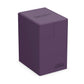 Ultimate Guard Flip'n'Tray 133+, Deck Case for 133 Double-Sleeved TCG Cards + Dice Tray, Purple, Independent Magnetic Closure &