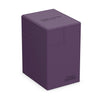 Ultimate Guard Flip'n'Tray 133+, Deck Case for 133 Double-Sleeved TCG Cards + Dice Tray, Purple, Independent Magnetic Closure &