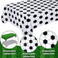 Mixweer Soccer Plastic Tablecloth Soccer Party Disposable Table Cover Soccer Pattern Party Supplies Plastic Soccer Theme Table C