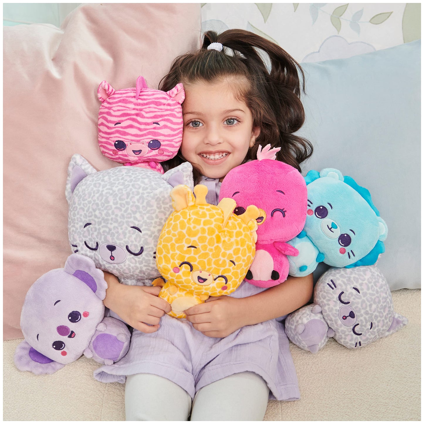 GUND Drops  Gina Spots  Expressive enhanced Stuffed Animal Soft Plush Pet  Purple Leopard  6