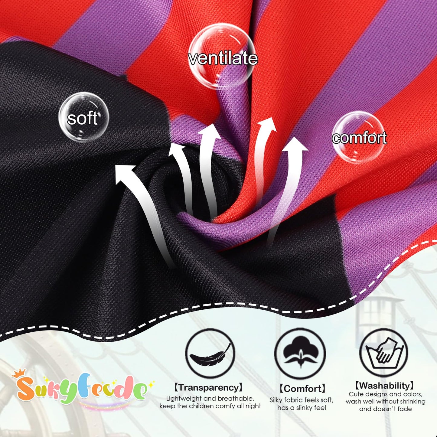Sukyfecde Pirate Costume Dress Up For Girls Kids Buccaneer Cosplay Outfits Birthday Party Dress Halloween Princess Dresses 4T Bl