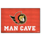 FANMATS 14467 Ottawa Senators Man Cave UltiMat Rug - 5ft. x 8ft. | Sports Fan Area Rug, Home Decor Rug and Tailgating Mat