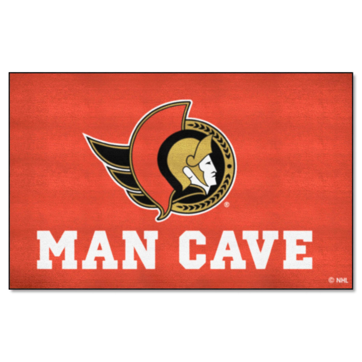 FANMATS 14467 Ottawa Senators Man Cave UltiMat Rug - 5ft. x 8ft. | Sports Fan Area Rug, Home Decor Rug and Tailgating Mat