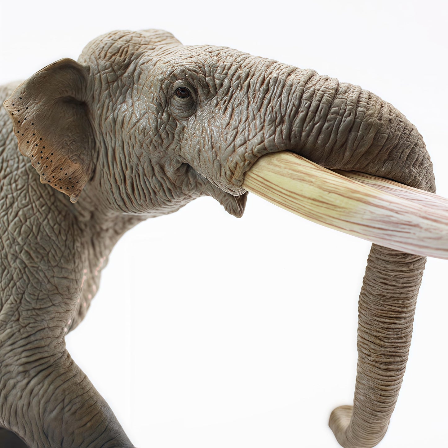 Gemini&Genius African Elephant Action Figure Toy, Stegodon Figurine Wild Animal Toy, Beautiful And Accurate Sculptures Of Elephant Animal Toy, Gift, Collection, Display & Play For Kids Collectors