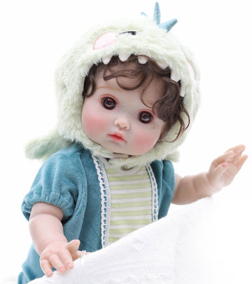 Cloveray Reborn Toddler Baby Doll Boy with Freckles - 18 Inch Realistic Full Vinyl Body Real Life Baby Dolls with Accessories for 3+ Year Old Girls Gifts  Pretend Play  enhanced Collectible Gift