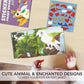 Fun Paint With Sticker Books For Kids Set Of 2 - Entertaining Sticker Activity With Vibrant Themes Keeps Kids Ages 4-8 Busy - Perfect Puzzle To Learn Shapes And Numbers At Home Or Travelling