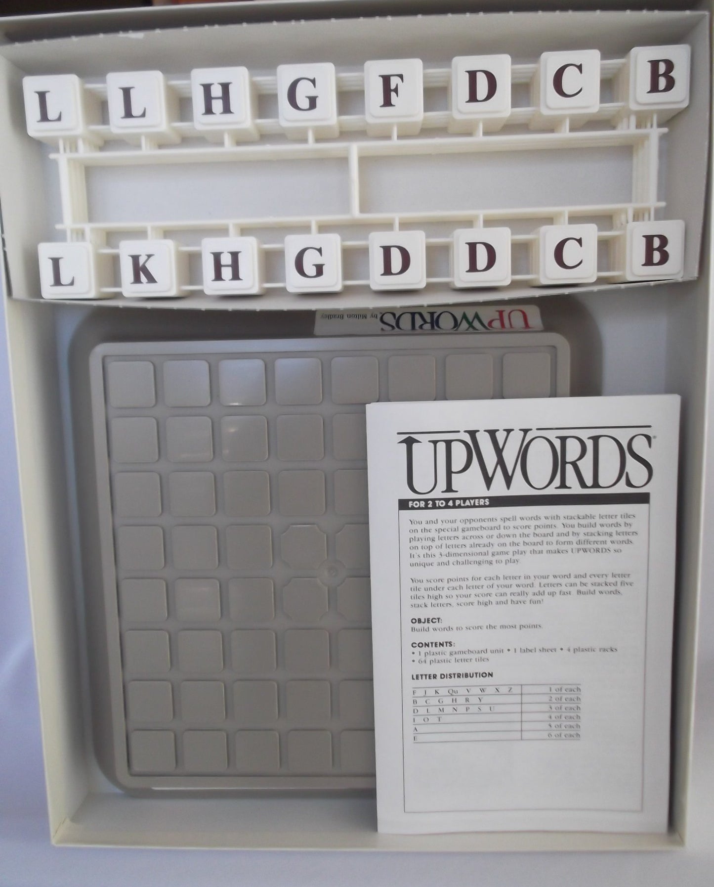Milton Bradley Upwords: A 3-Dimensional Word Game (1988)