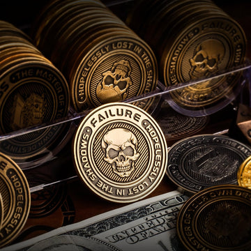 Metal D2 Dice Coin - DND Lucky Coin Retro Dual-Sided with Success and Failure Symbols for TRPG Tabletop Gaming