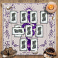 Knana Tarot Cloth Altar Cloth Tarot Mat Witchcraft Tarot Cloth Silk For Reading Tarot Accessories Tarot Cloth For Spread - With Tarot Card Bag (Purple Snake)