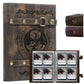 DDFE 4 Pocket Card Binder for 240 Cards enhanced Trading Card Binder Portable Card Collection Binder Collector Card Album Card Folder For MTG CG Sports Cards Game Cards(x3-Dragon Totem-Khaki)