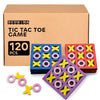 Tic Tac Toe (Bulk Pack Of 120) 5''X5'' Foam Tic-Tac-Toe Mini Board Game Toys For Kids, Birthday Party Favors, Goody Bag Stuffers