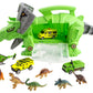 WolVolk Perfect Dinosaur Storage Carrier for Your Dinosaurs and Cars (Includes Mini Dinosaurs and car Toys)