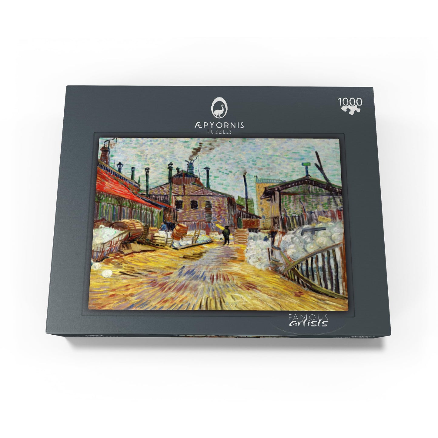 Mypuzzle The Factory 1887 By Vincent Van Gogh - Premium 1000 Piece Jigsaw Puzzle For Adults