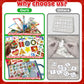 Homseon Christmas Busy Book For Toddlers 3-5 Montessori Toys Preschool Learning Activities, For Toddlers Book Autism Sensory Edu