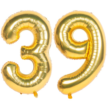 40 Inch Gold Number Balloons Helium Foil Mylar Balloon Birthday Party Banquet Decoration 39