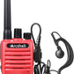 Arcshell Rechargeable Long Range Two-Way Radios With Earpiece 6 Pack Arcshell Ar-7 Walkie Talkies Li-Ion Battery And Charger Inc