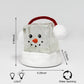MOMENTS IN TIME 6.9H Acrylic Ice Cube Snowman - LED Lights, Water Spinning Glitter, Battery Operated