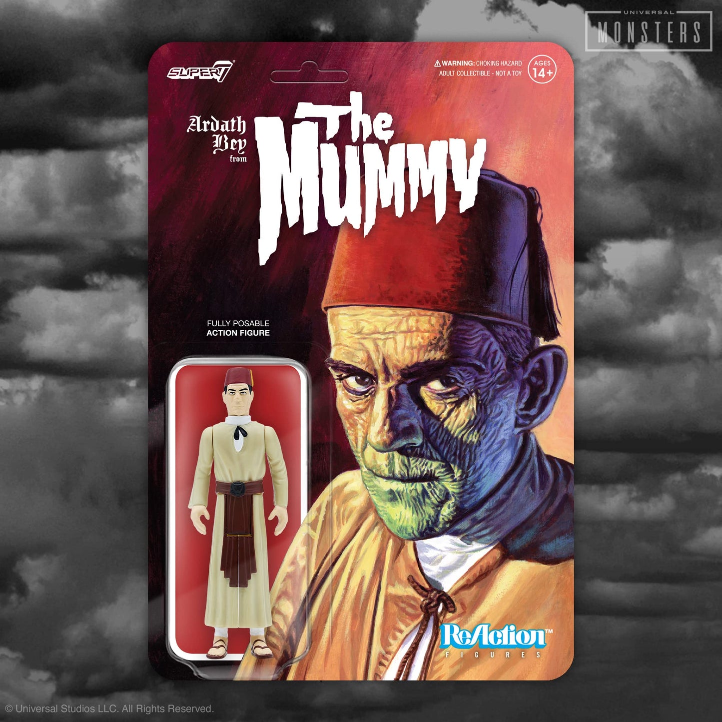Super7 Universal Monsters Ardath Bey 3.75 in Reaction Figure