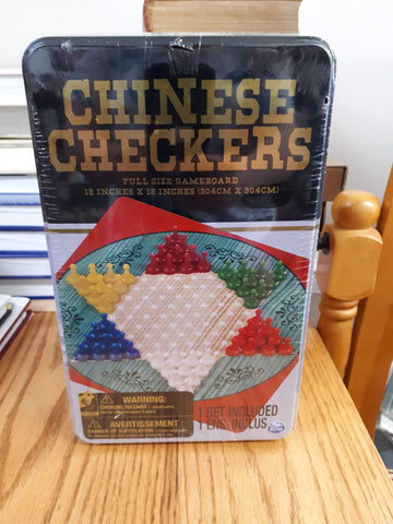 Cardinal Classics Chinese Checkers Tin Game