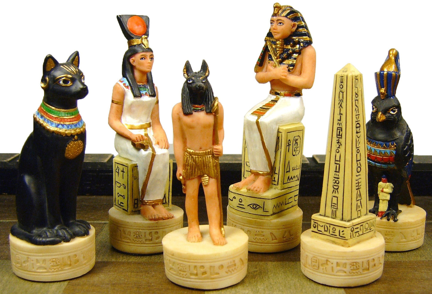 Hpl Egyptian Anubis Chess Set W/ 17' Castle Fortress Board (2 Players, Age 12+)
