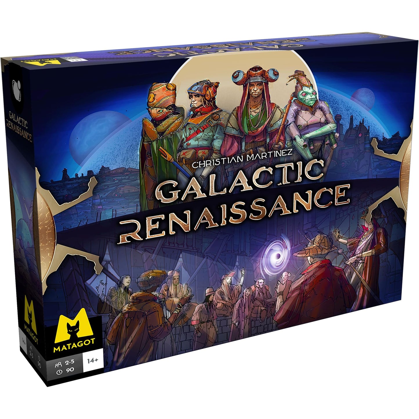Matagot: Galactic Renaissance - Strategy Board Game, Sci-Fi & Space Theme, Exploration & Politics Through The Universe, Ages 14+