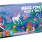 Hape Magic Forest Puzzle 1.5 Meter Long | 200 Pieces Colorful Giant Glow-In-The-Dark Enchanted Jigsaw, For Children 6+ Years