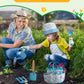 Kids Gardening Set Toys, Quality Garden Tool Kit For Kids And Toddlers, Includes Two Shovels, Garden Hat,Rake, Apron,Gloves, Wat