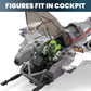 Mega Halo Action Figure Building Toy, Unsc Arctic Burn Wasp With 342 Pieces And 2 Poseable Figures, For Collectors