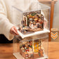 Rolife Clear Acrylic Display Case For Hobby Collectibles, Easy Assemble Dust Cover Showcase Clear Storage Bins, Stackable Storage Plastic Box With Wooden Base