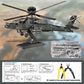 Piececool 3D Metal Model Kits, Ah-64 Apache Military Helicopter Airplane Models Building Kits For Adults And Teens Men Hobbies Diy Brain Teaser Puzzles, Great Birthday Gifts, 145 Pcs