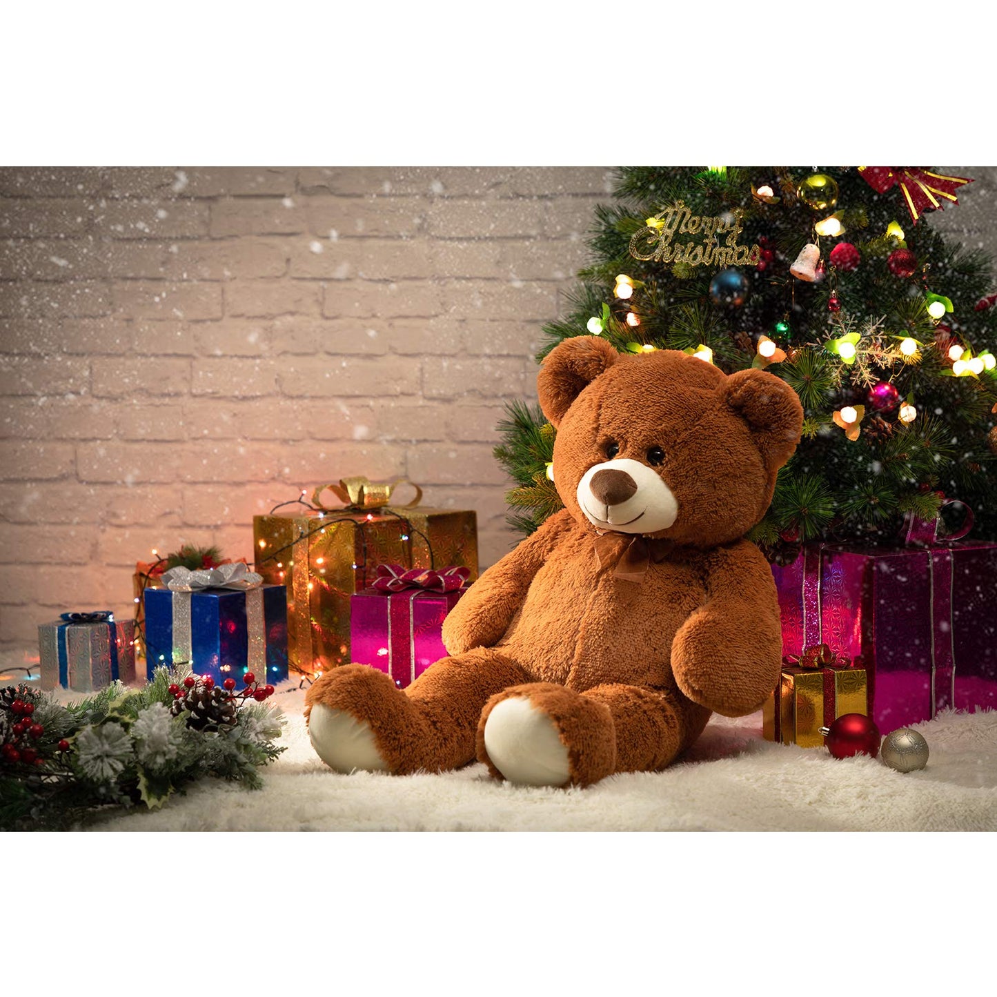 Hollyhome Teddy Bear Plush Giant Teddy Bears Stuffed Animals Teddy Bear Love 36 Inch Brown
