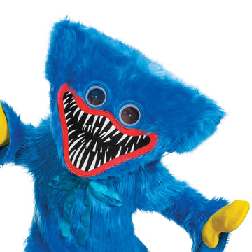 Disguise Huggy Wuggy Costume, Official Poppy Playtime Deluxe Kids Costume with Headpiece, Size (10-12)