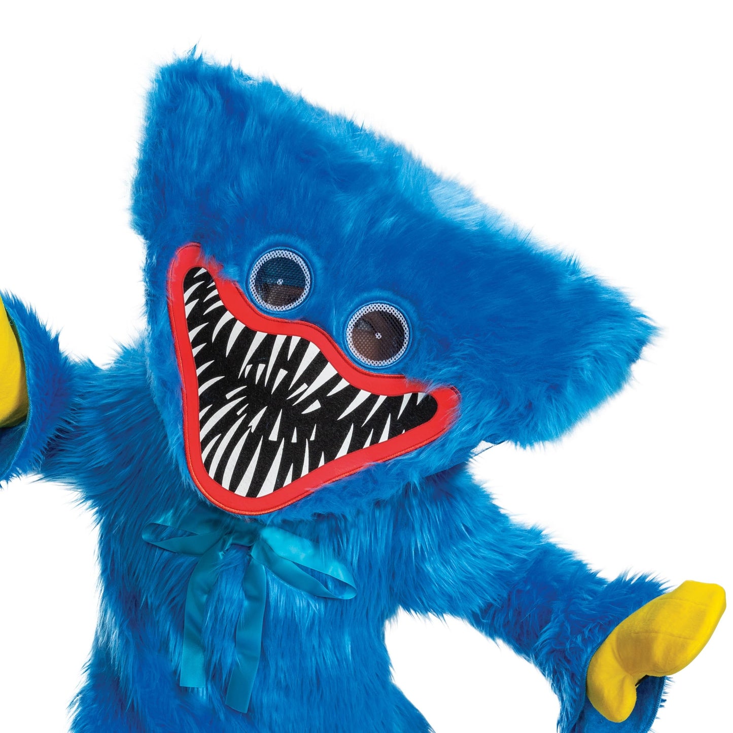 Disguise Huggy Wuggy Costume, Official Poppy Playtime Deluxe Kids Costume with Headpiece, Size (4-6)