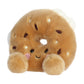 Aurora Adorable Palm Pals Tony Everything Bagel Stuffed Animal - Fun Collectible Plush for Kids and mature-themed Collectors - Perfect for Decorating Rooms and Birthday Gifts - Brown 5 Inches