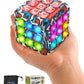 Power Your Fun Cubik Led Flashing Cube Memory Game - Electronic Handheld Game, 5 Brain Memory Games For Kids Stem Sensory Toys Brain Game Puzzle Fidget Light Up Cube Stress Relief Fidget Toy (Action)