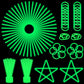 Ilhsty 100 Pk 8'' Green Glow Sticks Glow Necklaces In The Dark Party Favors Supplies Bright Glowsticks Bulk For Birthday Easter