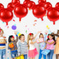 6 Pcs Mouse Head Balloons, 24'' Mouse Mylar Balloon Jumbo Mouse Head Aluminum Foil Balloons For Birthday Party Decorations Baby Shower Supplies Party Favors (Red)