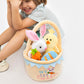 Lofytain Easter Basket -My First Easter Basket Stuffed Plush Playset Baby'S First Easter Basket Stuffed Cartoon Bunny Easter Egg