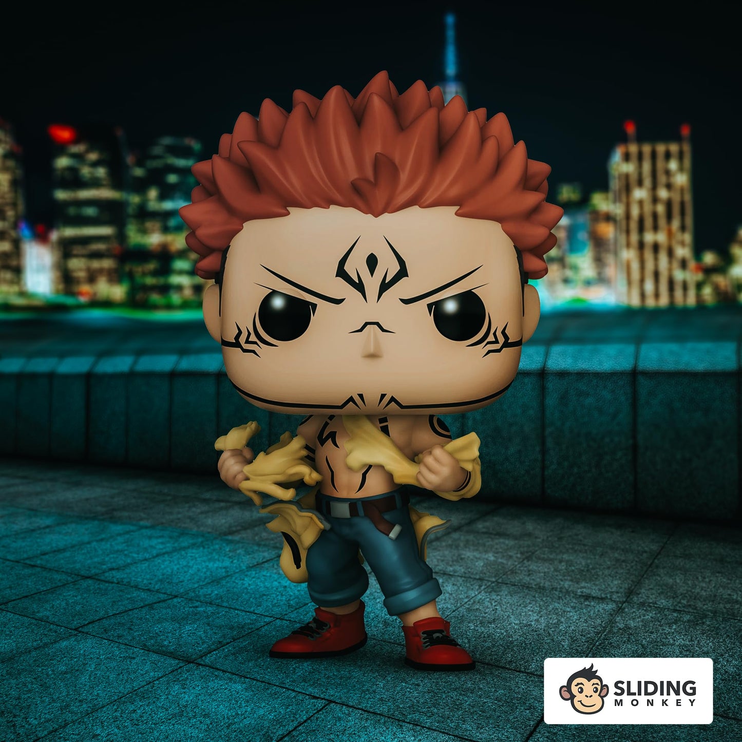 Funko Pop! Animation: Jujutsu Kaisen - Ryomen Sukuna Tearing Shirt Special Edition Multicolor Vinyl Figure Exclusive #1483
