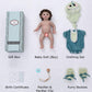 Cloveray Reborn Toddler Baby Doll Boy with Freckles - 18 Inch Realistic Full Vinyl Body Real Life Baby Dolls with Accessories for 3+ Year Old Girls Gifts  Pretend Play  enhanced Collectible Gift
