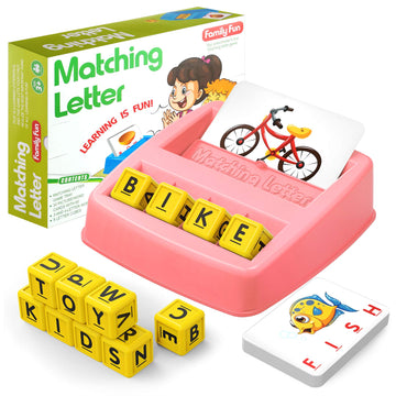 Hahagift Educational Toys For 2-5 Year Old Girl Gifts, Matching Letter Learning Games Activities, Christmas Birthday Gift For Toddler Kids Age 2 3 4 5 Year Olds Girls