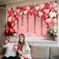 KatchOn, Heart Valentines Day Backdrop - XtraLarge, 72x44Inch | Valentines Backdrops for Photography | Happy Valentines Day Bann