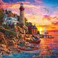 White Mountain Puzzles Lighthouse Sunset, 1000 Piece Jigsaw Puzzle